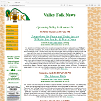 Valley Folk website
